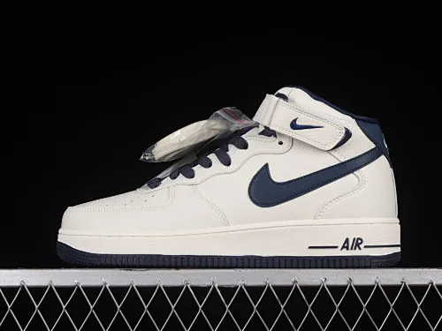 All categories Nk Air Force 1 Air Force series Nk Air Force 1 Mid Air Force mid-top Nk Air Force 1'07 Mid rice dark blue color Air Force 1 mid-top casual sneakers PA0920-508